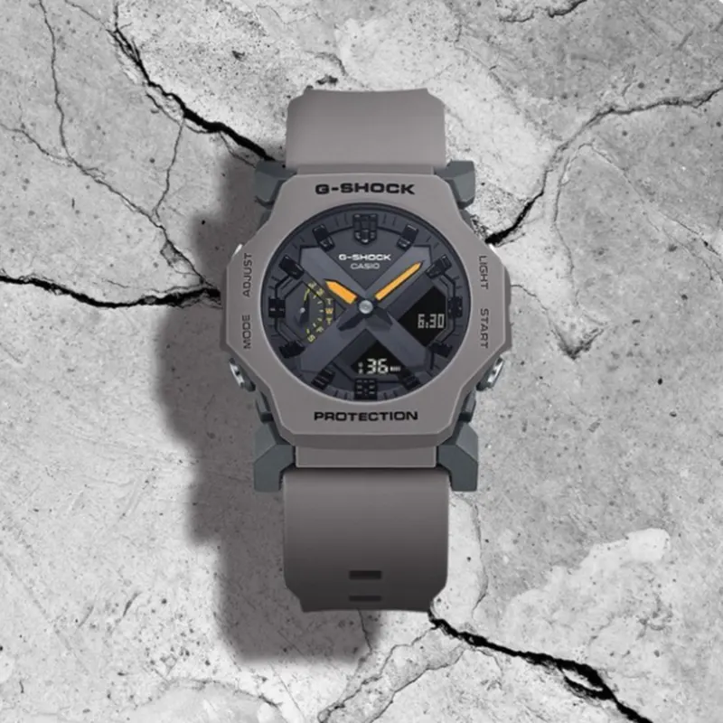 Casio G-Shock Grey Dial Analog Digital Men's Watch- GA-2300-8A